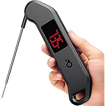 Atogou TH-22 Food Thermometer – 1-Second Fast Read, ±0.5°F Accurate, IPX7 Waterproof For Grilling & Baking (Black) - View #7