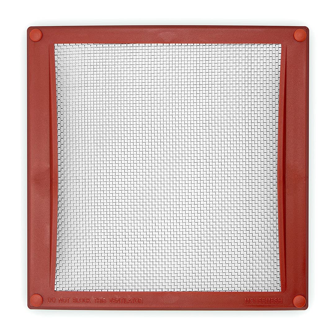 MOUSEMESH Pest Proofing Air Brick Vent Cover, 2mm Stainless Steel Woven Mesh Grid Stops Mice, Wasps, Bees, Slugs, Cockroaches. Humane Pest Control - Brick Red, 245mm x 245mm - TERmou3a