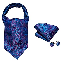 Ailisus Ascot and Lapel Pin Set Man Turquoise