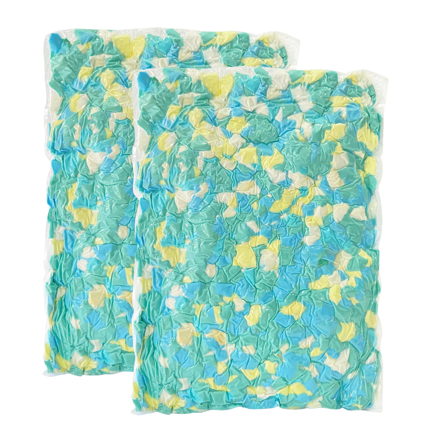 Photo 1 of 11lbs Bean Bag Filler, Shredded Memory Foam Filling for Pillow Stuffing Cushion Arts Crafts Refill, Without Added Gel Particles, Premium Soft and Great for Stuffing (Multi Color and Shape)