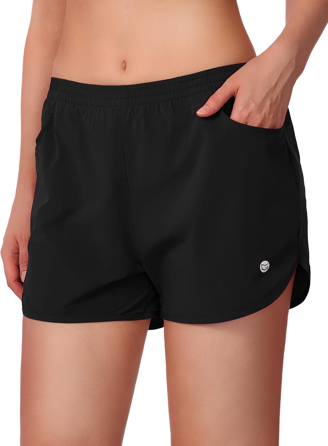 G Gradual Women's Running Shorts 3" Athletic Workout Shorts for Women with Zipper Pockets: Clothing