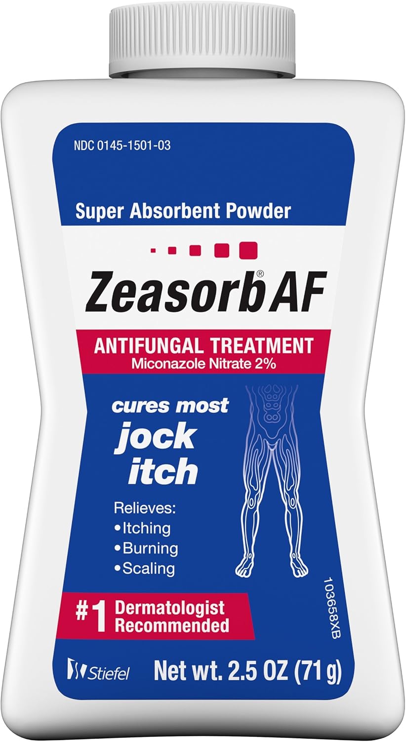 Zeasorb Super Absorbent Antifungal Treatment Powder for Jock Itch 2.5 oz: Health & Personal Care