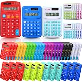 Yunsailing 48 Pcs Pocket Calculator Bulk Small 4 Function Battery Powered Calculator 8 Digit Display Pocket Size for Students Kids School Home Office, 3 Styles(Multicolor)