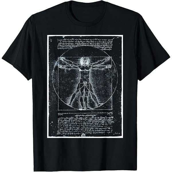 Amazon.com: Vitruvian Man T-Shirt Leonardo Da Vinci T-Shirt
