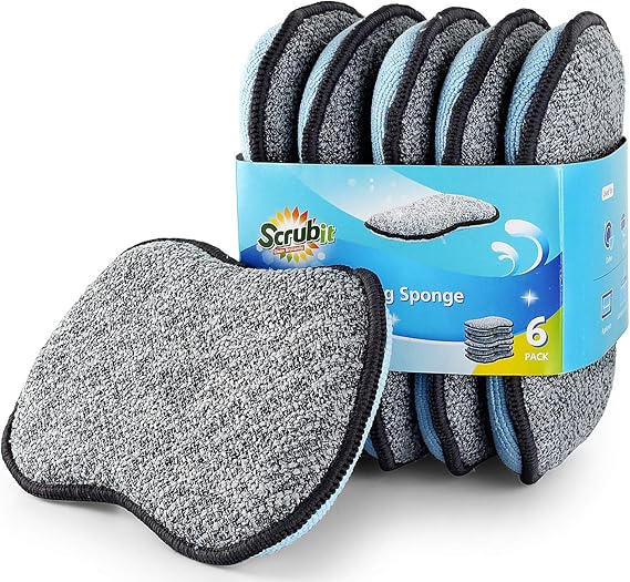 MultiPurpose Scrub Sponges for Kitchen by Scrub it Non