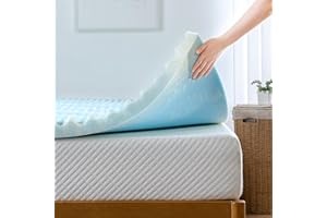 ZINUS 2 Inch Swirl Gel Cooling Memory Foam Mattress Topper, Smaller, More Convenient WonderBox Packaging, Cooling, Airflow Design, CertiPUR-US Certified, Twin