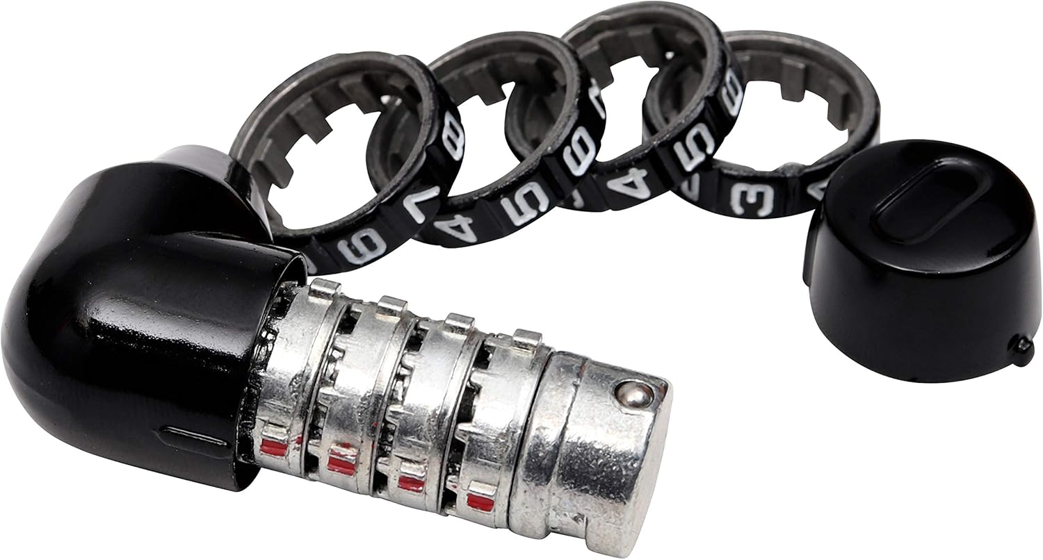 Padlock - 4 Digit Combination Lock (6 Inch ) - Easy to Operate and Resettable - Heavy Duty Steel Lock for Gym, School, Office, Locker, Outdoor, Fence Gates, Indoor - - 
