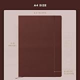 Beechmore Books Beechmore A4 Leather Hardcover Journal 160 Lined Pages view 3