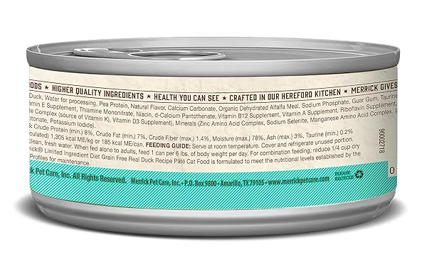 MERRICK LIMITED INGREDIENT DUCK CANNED CAT FOOD