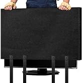 EcoBrisa TV Moving Cover for 70-75in Flat Screen TV Heavy Duty Felt Screen Protector Anti-Scratch with Bottom Strap During House Moving,Storing, Painting or Home Renovation Packing Cushioning Supplies