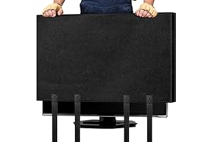 EcoBrisa TV Moving Cover for 70-75in Flat Screen TV Heavy Duty Felt Screen Protector Anti-Scratch with Bottom Strap During House Moving,Storing, Painting or Home Renovation Packing Cushioning Supplies