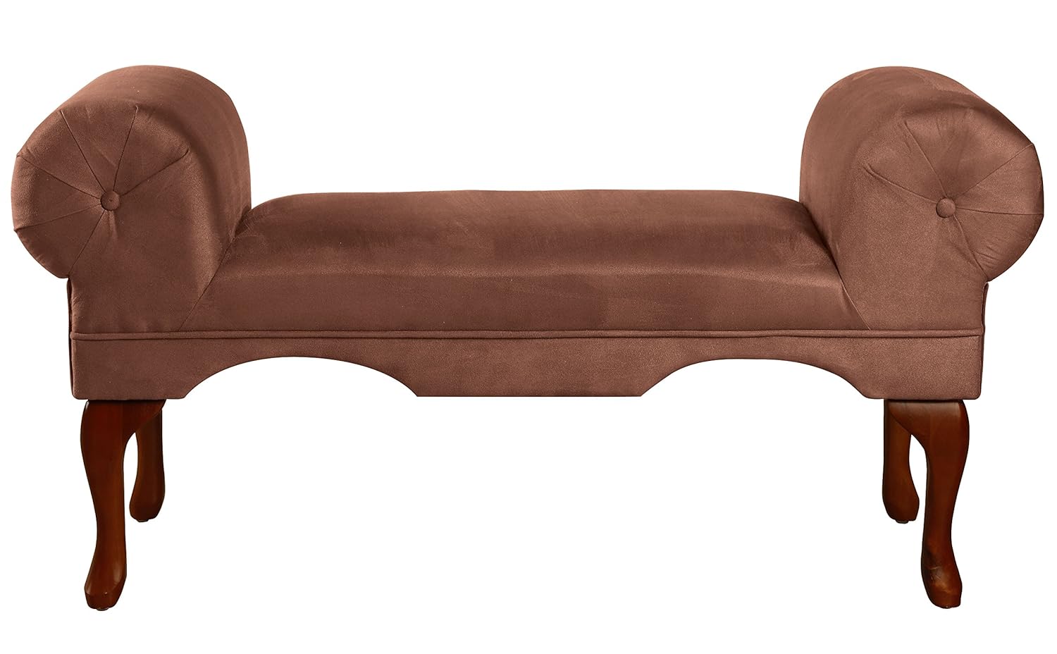 Acme 05630 Aston Microfiber Rolled Arm With Back Bench Storage