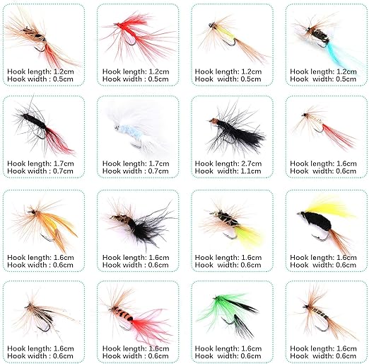 Magreel Mouche De Peche 64 120pcs Leurre De Peche Mouche Seche Artificielle Flottante Nymphe Noyee Streamer Pour Pecher A La Mouche Truite Brochet Bass Amazon Fr Sports Et Loisirs