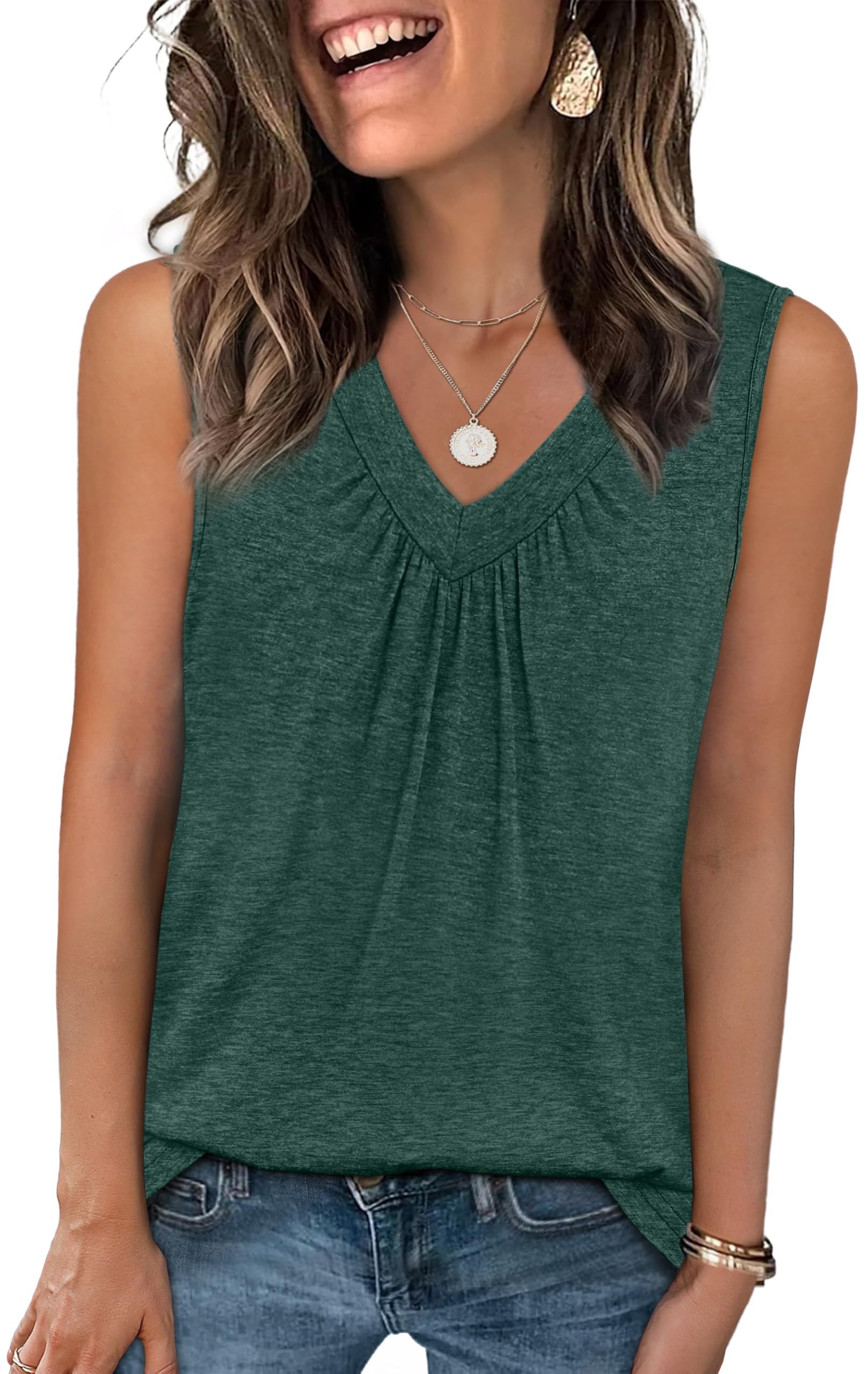 OFEEFAN Womens Tank Tops Loose Fit St Patricks Day