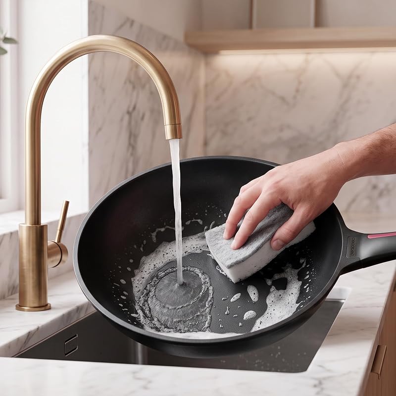 Poêle Wok 28 cm Revêtement Antiadhésif, Collection Gourmet+