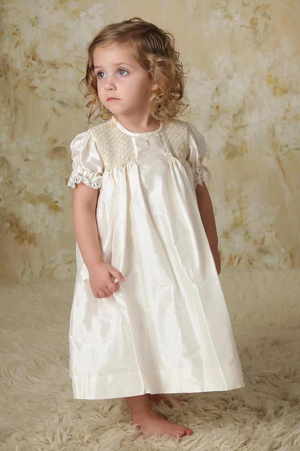 silk smocked dresses for toddlers
