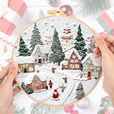 JSRQT Christmas Embroidery Starter Kit for Beginners with Hoop and Threads view 6