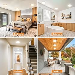 12Pack LED Flush Mount Ceiling Light, Dimmable