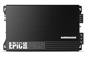 AudioControl EPICBIGFOUR Epic Series 1,400 Watt RMS Compact 4-Channel Car Audio Amplifier 350x4 @ 2 Ohms, Class D, High & Low