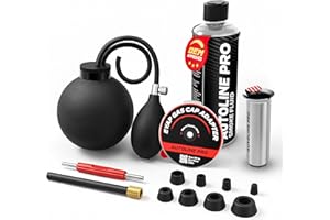 AutoLine Pro Automotive EVAP Smoke Machine Premium Accessories(5) - Universal Gas Cap Adapter | Plugs Kit(8) | EVAP Service Port Adapter | Bladder Adapter | Best Ranked Smoke Fluid