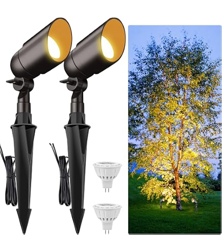3CCT LED Landscape Lights with Connectors, 12V Low Voltage, 3000K/4000K