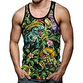 RAISEVERN Mens Tank Top Sleeveless Tee Shirt Gym Workout T-Shirt