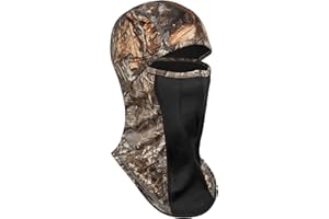 Tough Headwear Camo Face Mask - Balaclava Ski Masks for Men - Hunting Head Cover, Duck Hunting Facemask for Cold Weather