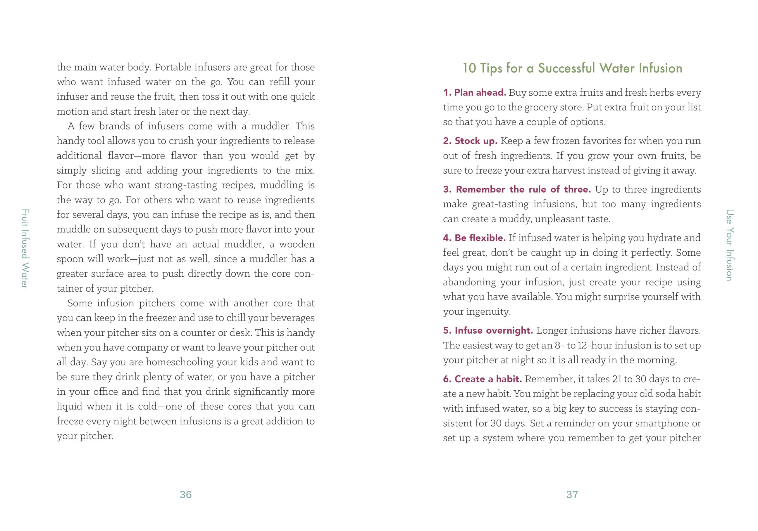 Fruit Infused Water: 98 Delicious Recipes for Your Fruit Infuser Water Pitcher
