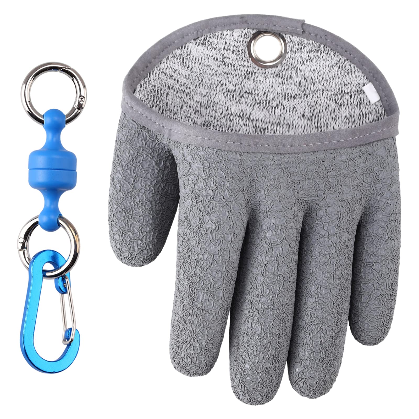 TOPIND Fishing Gloves Hunting Glove Waterproof Anti-cut Glove PE Wire Woven Latex Fish Catching Gloves with Magnet Release Fishing Wear M L XL 1pc — image 1