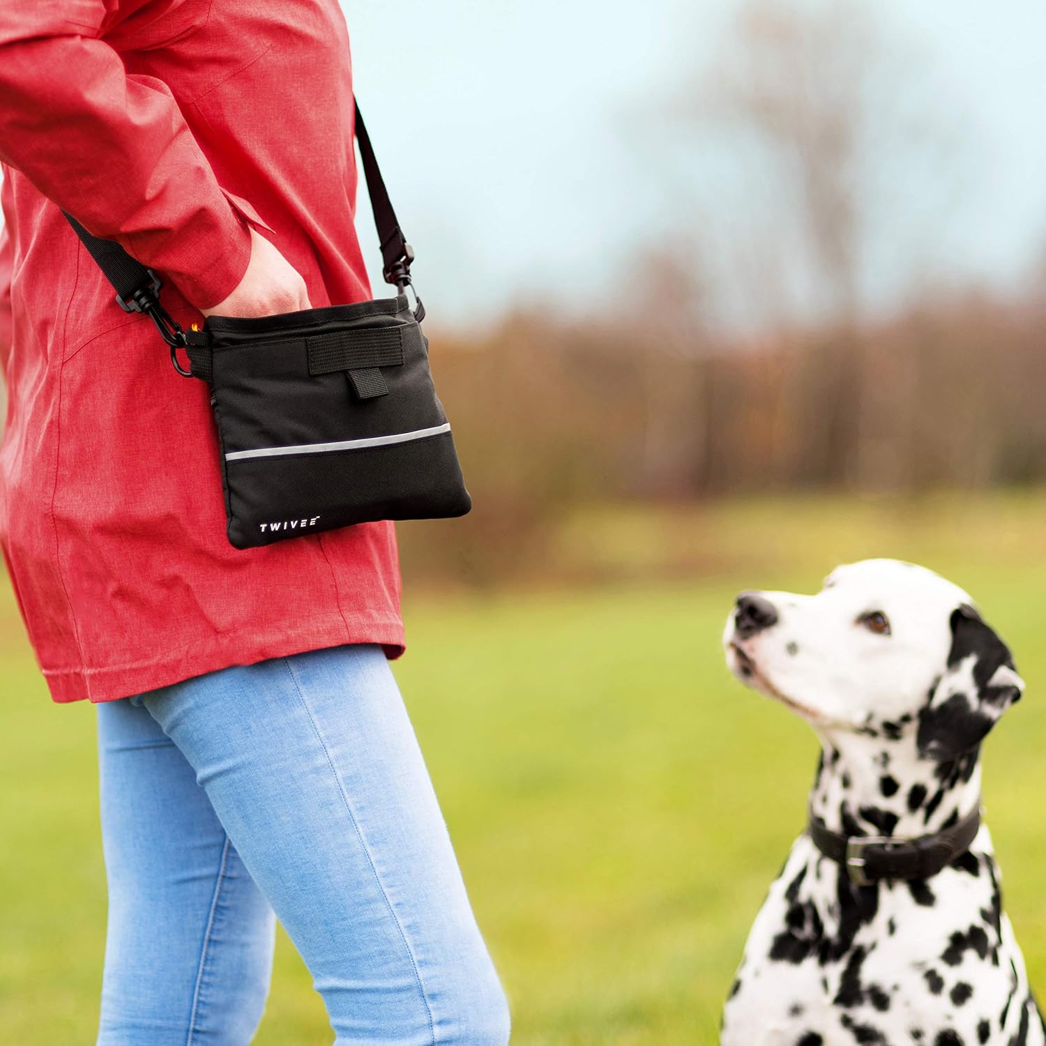 TWIVEE ? Futterbeutel für Hunde ? Leckerlie Beutel mit Einhand