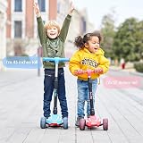 LOL-FUN 3 Wheel Kids Scooter Foldable Lean-to-Steer LED Wheels 3-8 Years view 6