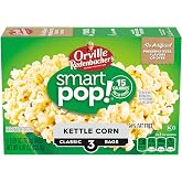 Orville Redenbacher&rsquo;s Popcorn, SmartPop! Kettle Corn, 2.7 oz., 3-ct | 4g fiber per serving; Kettle Corn flavor; 15 calories per cup popped; made with 100% whole grain kernels; movie night snack