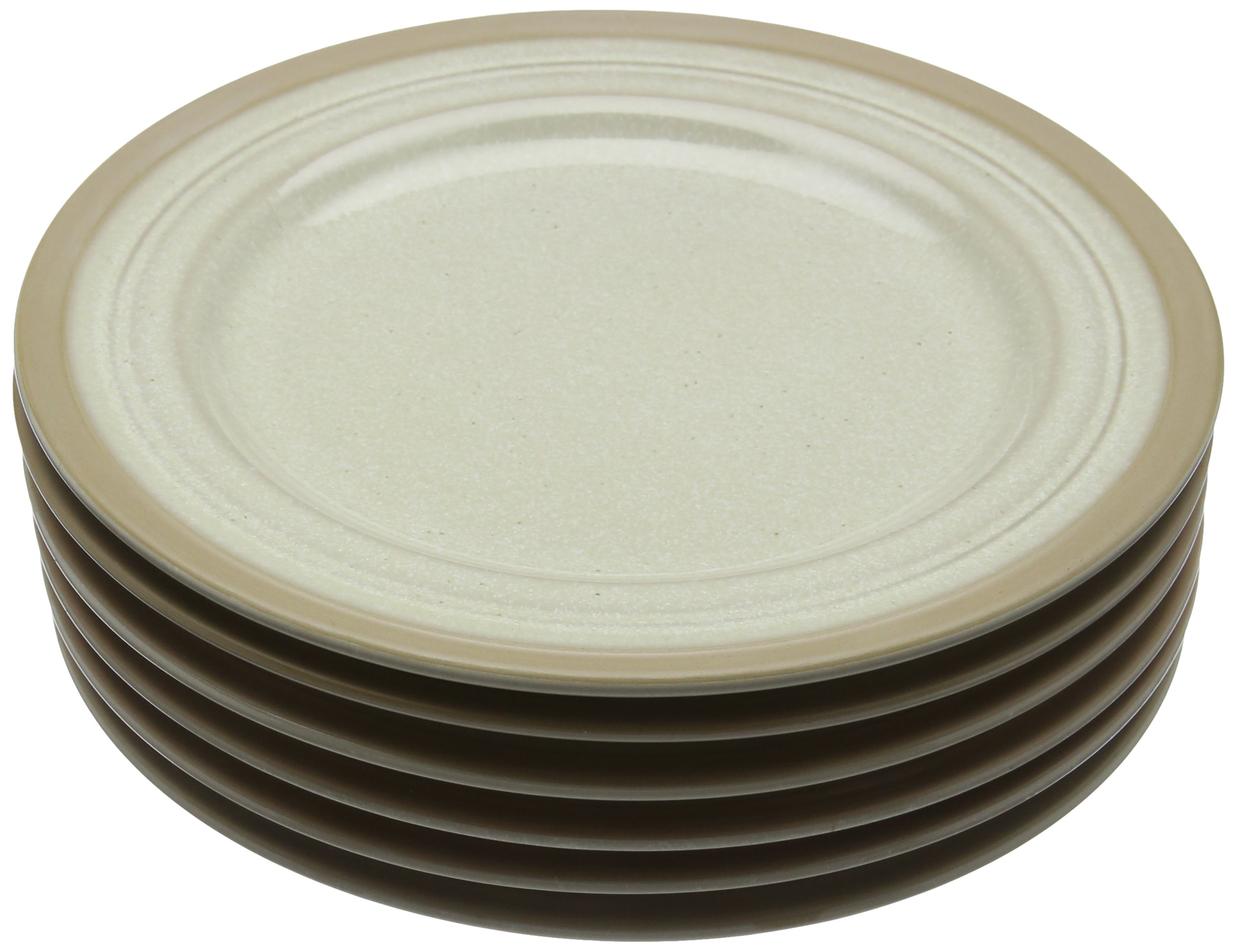 Churchill Art de Cuisine CD138 Igneous Stoneware Plate, Oatmeal, 230 mm Diameter (Pack of 6)