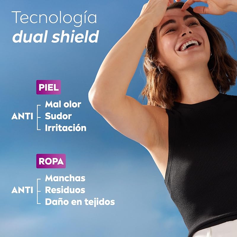 Desodorizante Autêntico Preto e Branco para Mulheres, Roll-On, pacote de 6 x 50 ml