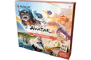 Magic: The Gathering | Avatar: The Last Airbender Scene Box 1 - The Black Sun Invasion | 6 Foil Borderless Scene Cards, 6 Art Cards, 3 Play Boosters + Display Easel