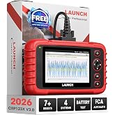 LAUNCH OBD2 Scanner CRP123X V3.0 Elite,7 Resets Car Scanner,Lifetime Update | FCA SGW, CANFD&amp;DoIP, Oil/SAS/Throttle/Brake/BMS/DPF/ABS Services Multi Systems Scan Tool, 64GB ROM, AI Assistance,99% Vehicle