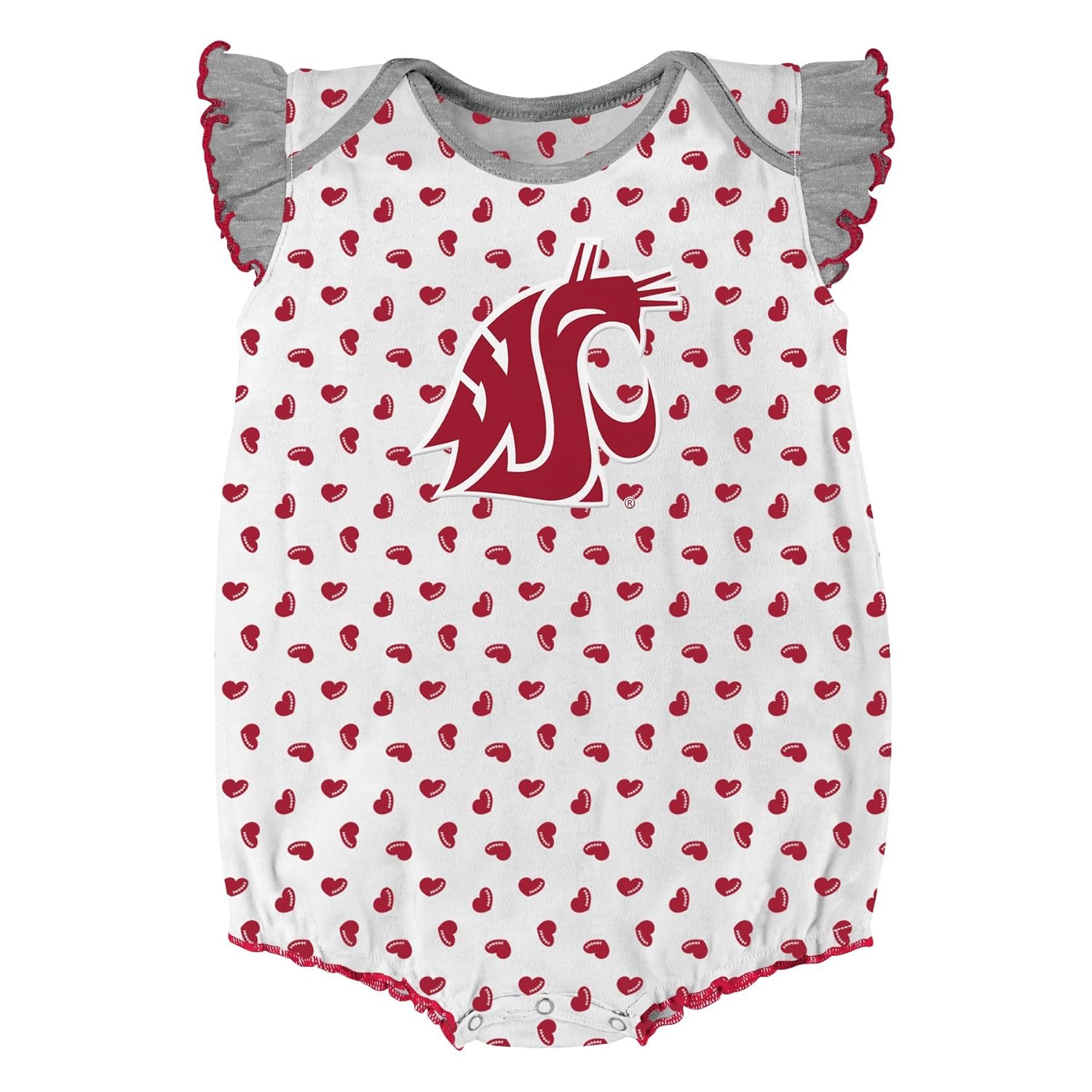 NCAA by Outerstuff NCAA boys Heart Fan 2 Piece Onesie Set