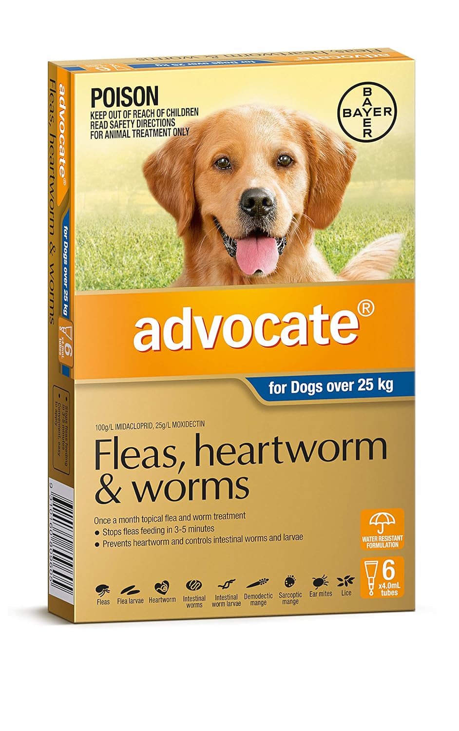 Advocate Pet Meds Dog 2550Kg Pet Supplies