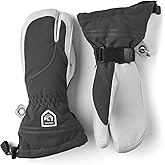 Hestra Women's Heli Ski Female Glove, 3-Finger Leather Snow Glove for Skiing, Snowboarding and Mountaineering