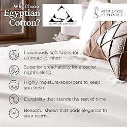 1000 Thread Count White King Size Sheet