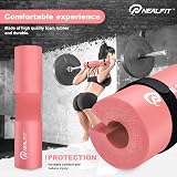 NEALFIT Barbell Pad Squat Pad for Squats Pink - Foam Foam Density view 6