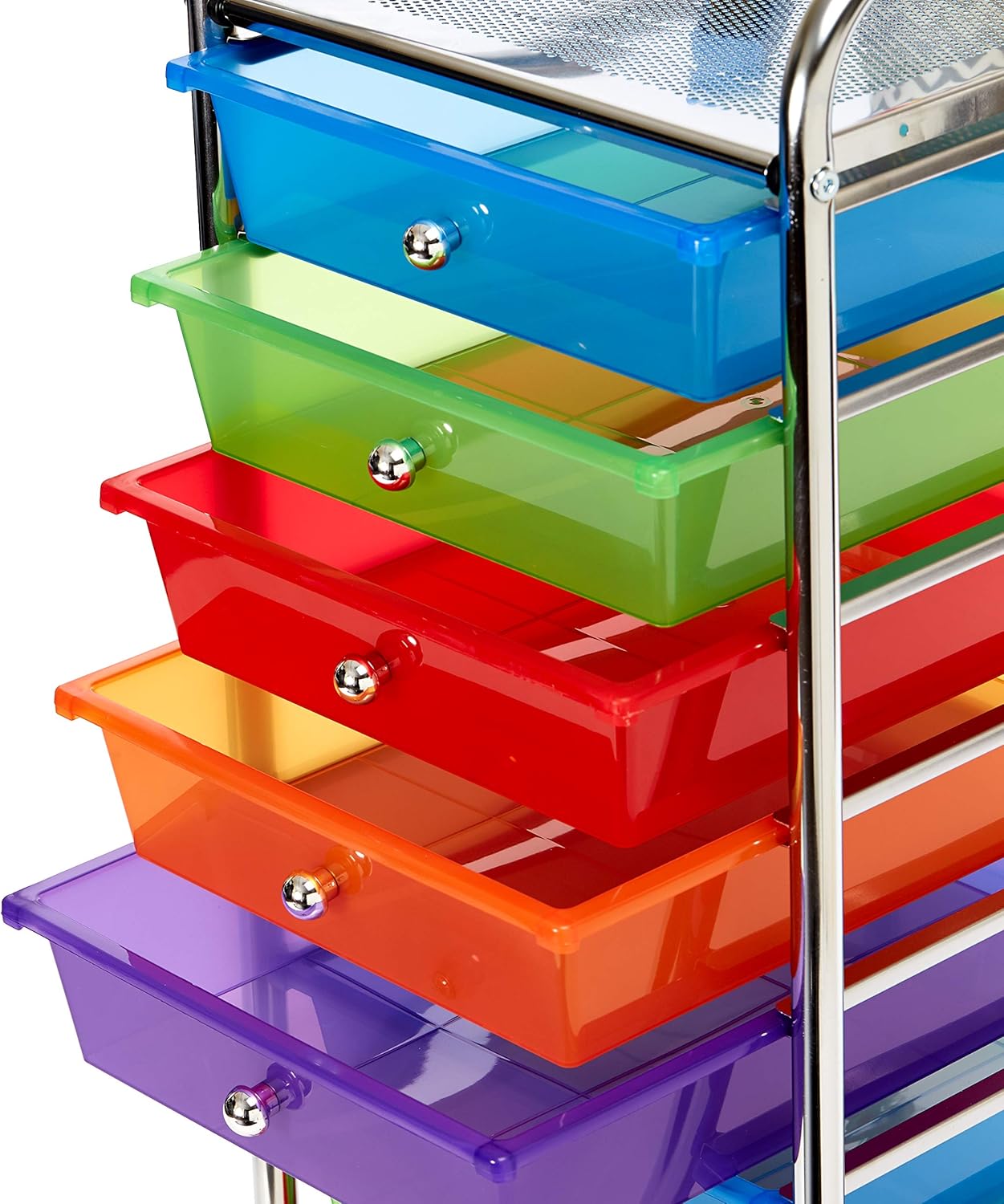 Seville Classics 10-Drawer Organizer Cart, Multi Color: Home & Kitchen