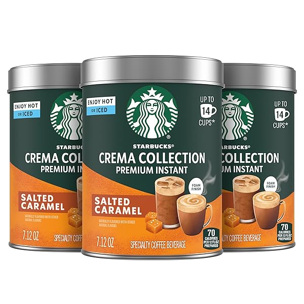 STARBUCKS CREMA COLLECTION PREMIUM INSTANT SALTED CARAMEL FLAVORED...