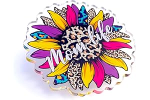 BOGGbeans Flower Charms for Bogg Bag, Simply Southern Totes, and Similar Styles. Acrylic 3" Flower Charm Accessories for Beach Totes