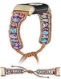 W-RARA Boho Stone Bracelet Compatible with Fitbit