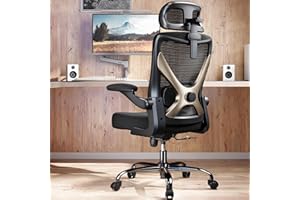 Ergalithic Ergonomic Office Chair-Mesh Computer Desk Chair Comfy, High-Back Gaming Chairs with 3D Headrest & Lumbar Support, Executive Task Chair for Adults, Comfortable for Long Hours