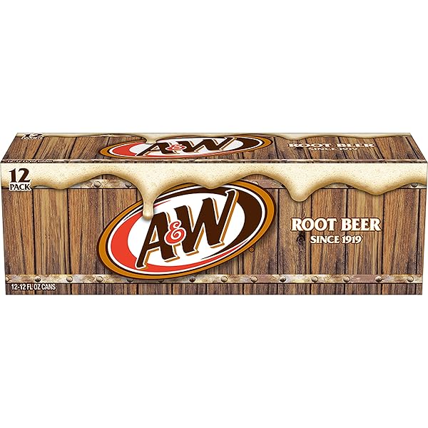 A&W ROOT BEER SODA, 12 FL OZ CANS, 12 PACK