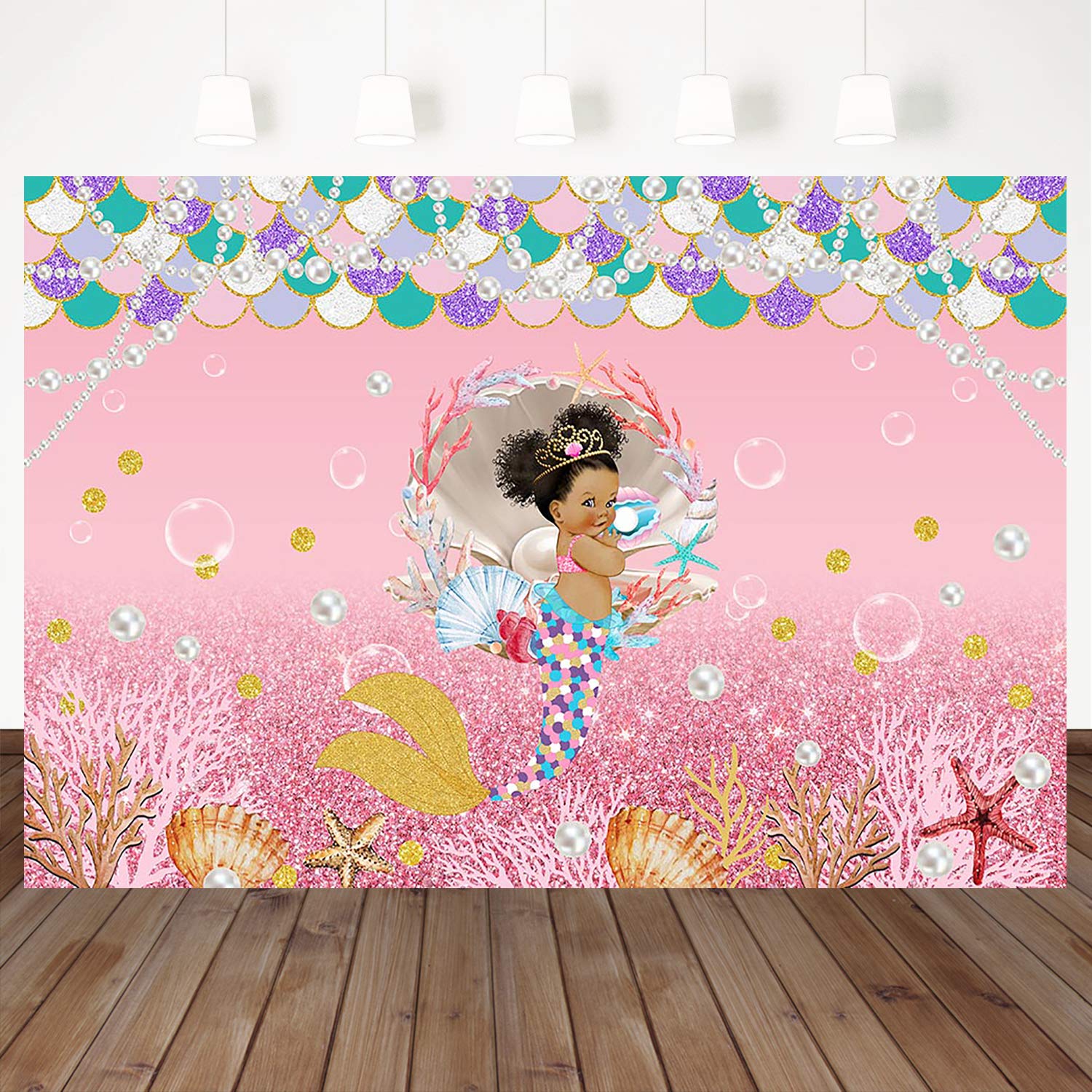 Buy Maa Mermaid Princess Backdrop Under The Sea Mermaid Background