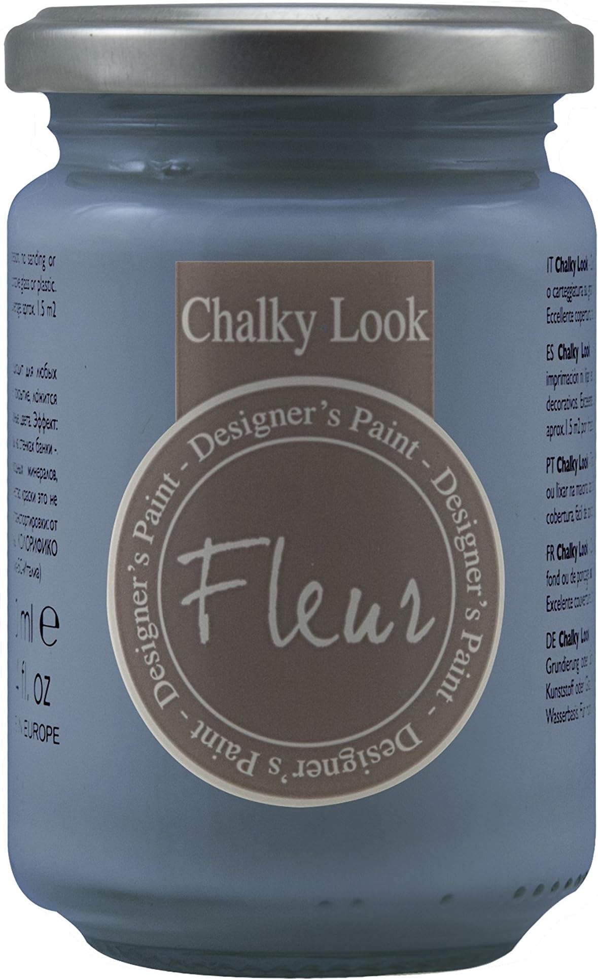 Fleur Paint 12326 – Mineral Paint (Water Based 330 ml) Colour: Copenhagen Blue