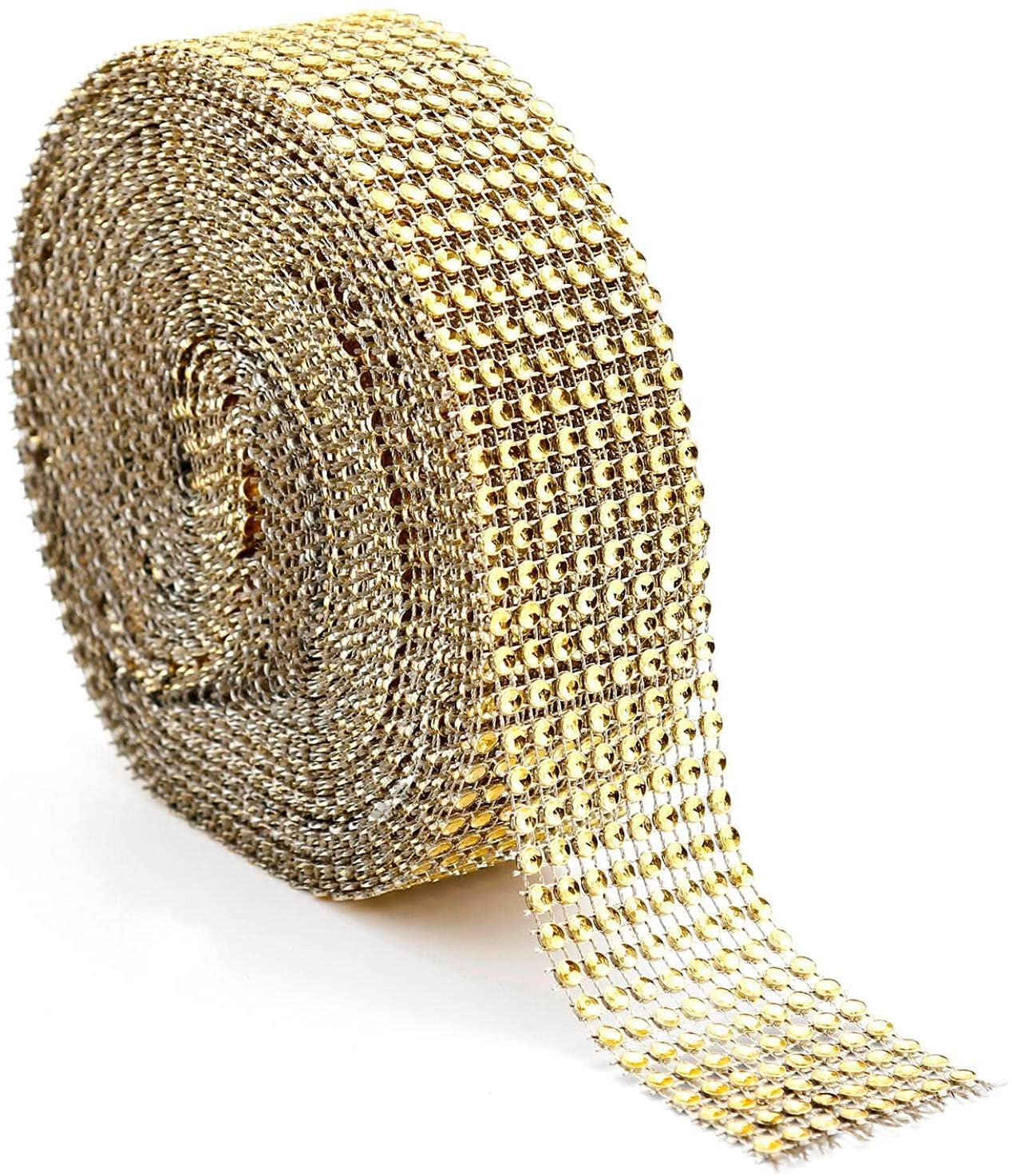 EliteKoopers 40mm Diamante Sparkly Rhinestone Effect Mesh Ribbon For Cake Trim